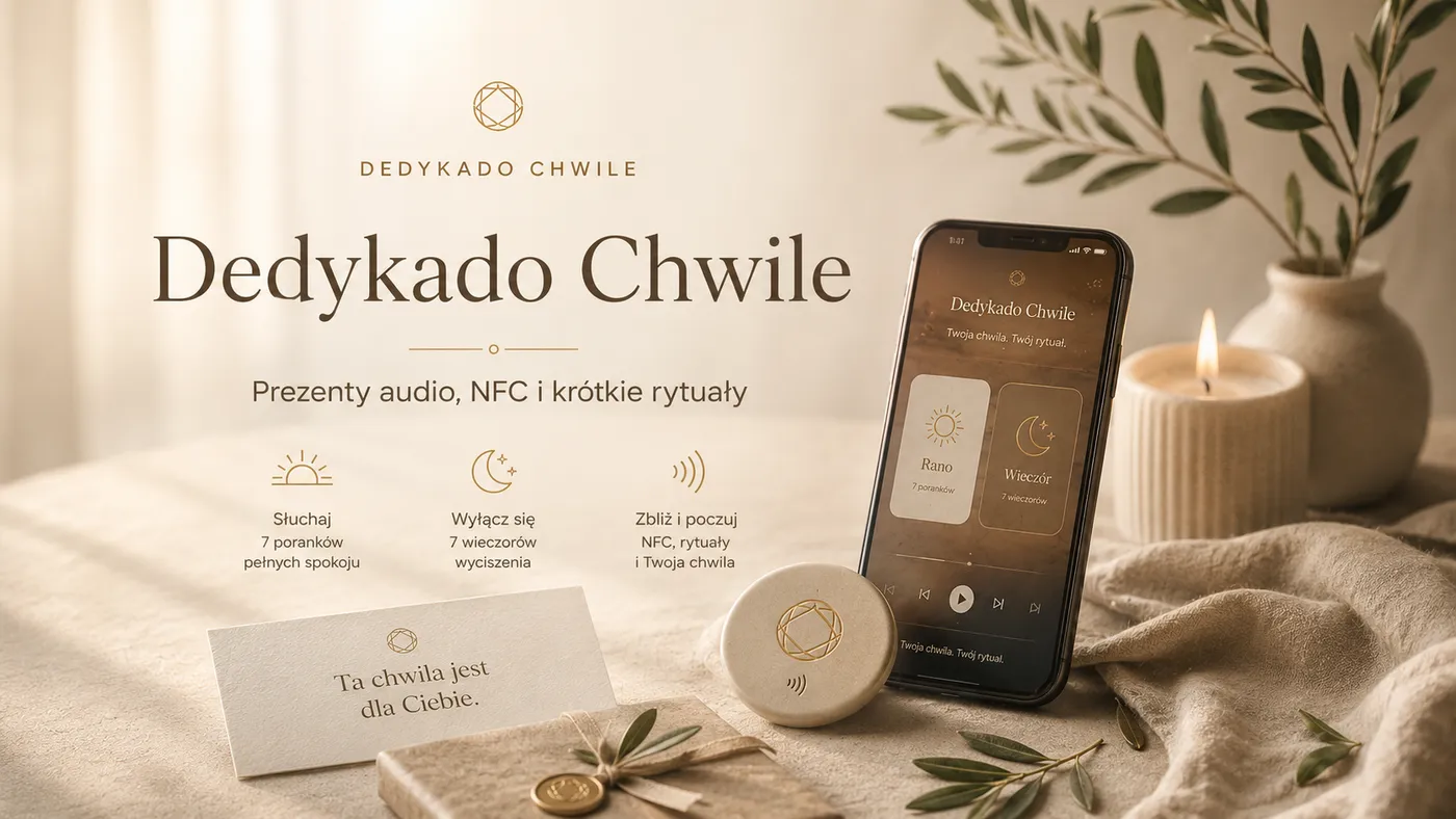 Dedykado Chwile - audio tekst NFC i krótkie rytuały